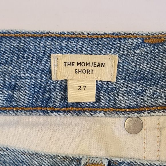 Madewell Mom Jean Short Women's Size 27 Cutoff Distressed Blue Denim - Picture 6 of 12